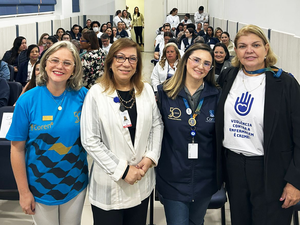 Enfermagem do Complexo de Saúde de São Caetano recebe treinamento do Coren-SP