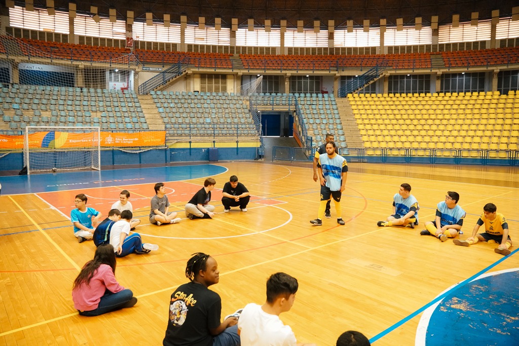 Lançamento marca 1ª Escola de Futsal para crianças e jovens com síndrome de Down e deficiência intelectual em São Bernardo