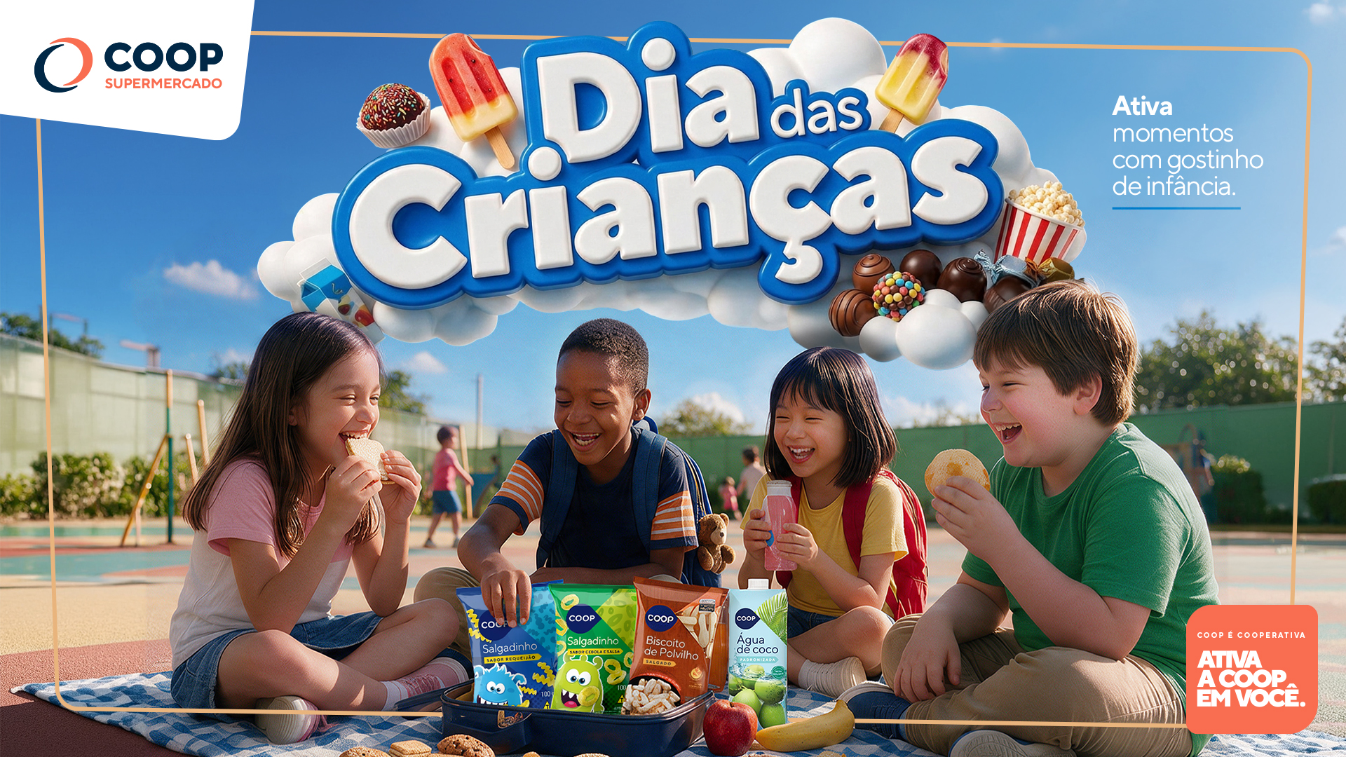 COOP celebra o Dia das Crianças com experiências que aproximam famílias, comunidade e colaboradores
