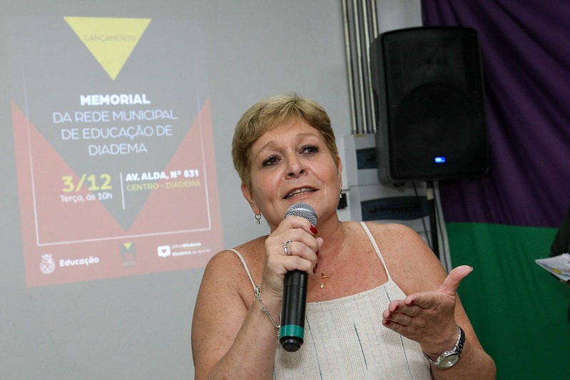 A coordenadora da Supervisão de Ensino da Secretaria de Educação de Diadema, Líria Fregnani. Fotos: Dino Santos