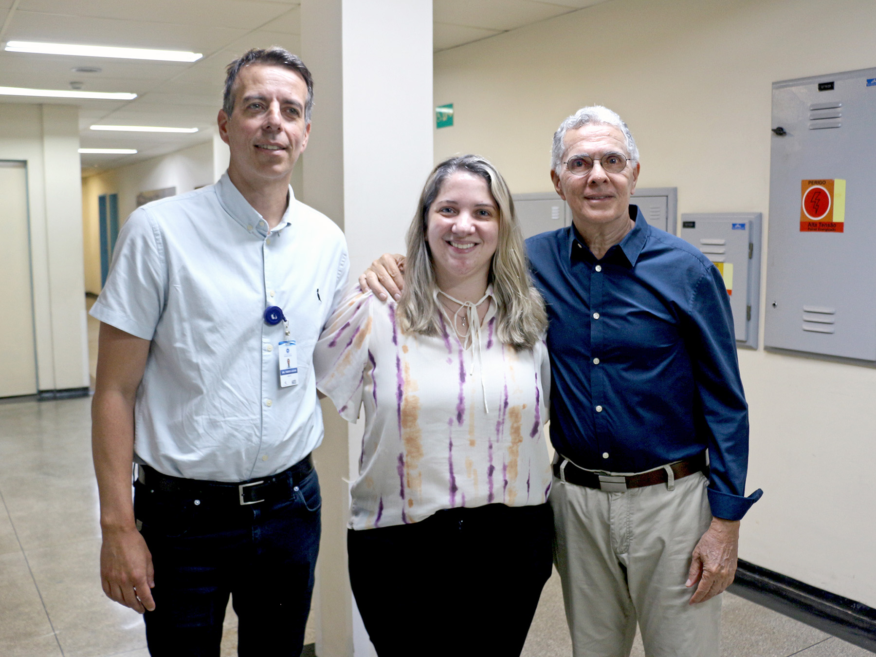 Legenda: Dr. Fábio Lucas Rodrigues, Dra. Marcella Coppini e Dr. Antonio Marcelo Gonçalves de Souza.