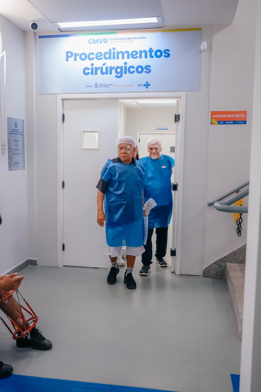 Em ação da Caravana da Saúde para zerar fila, São Bernardo atinge 708 cirurgias de catarata na Clínica da Visão