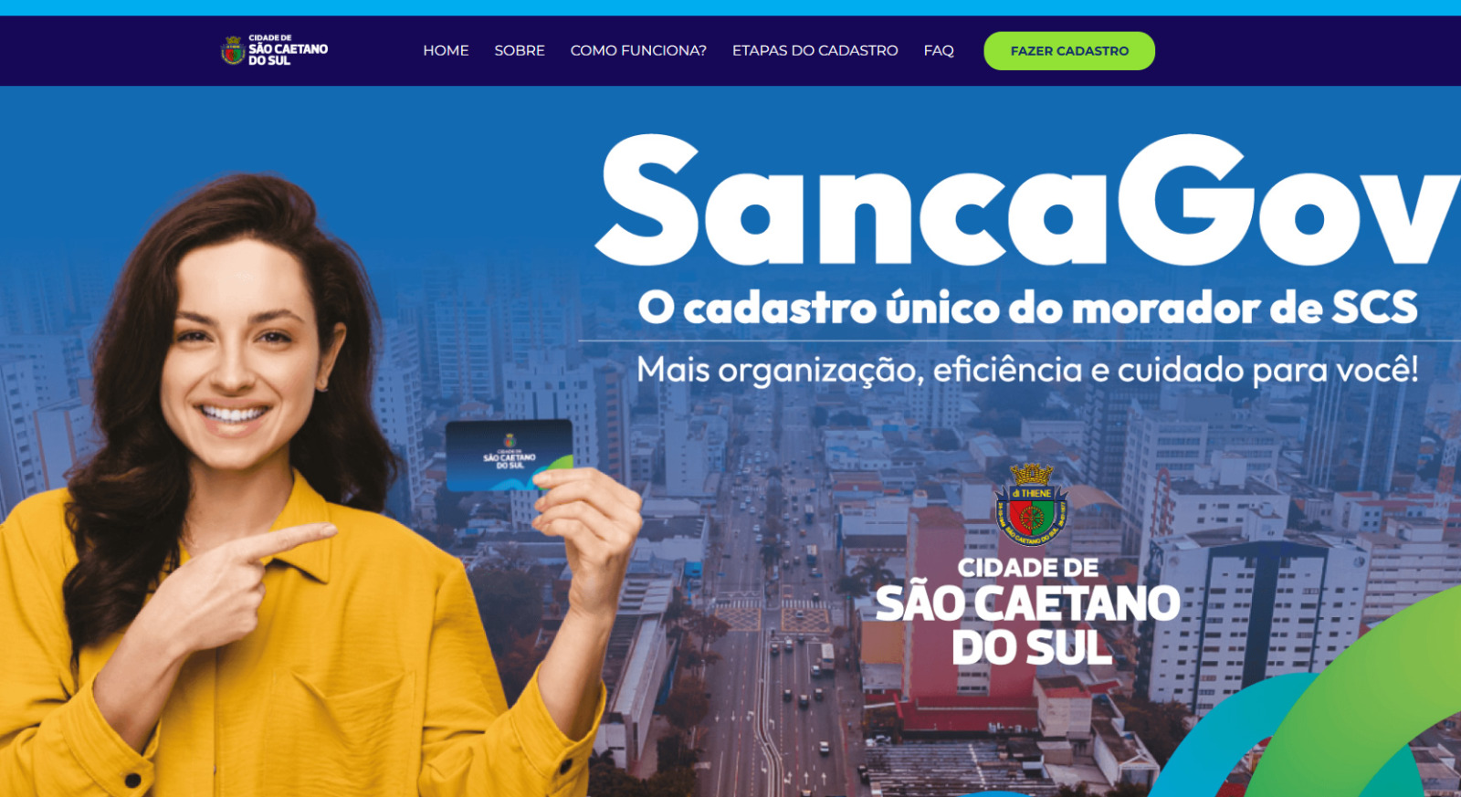 Prefeitura de São Caetano lança hotsite do SancaGov com informações e orientações sobre cadastramento