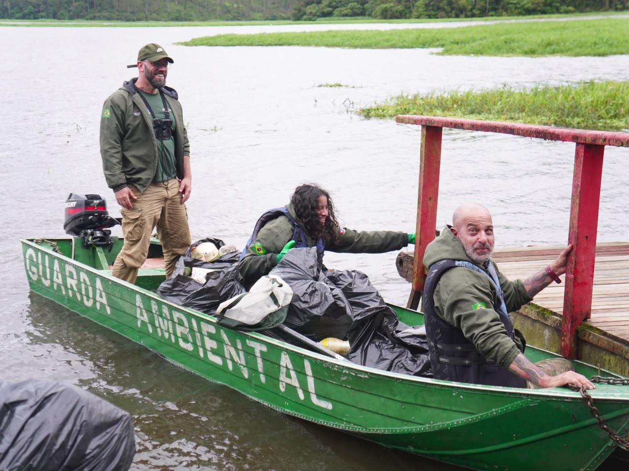 Ribeirão Pires realiza recolhimento de 200 quilos de resíduos na Represa Billings durante a Semana do Lixo Zero