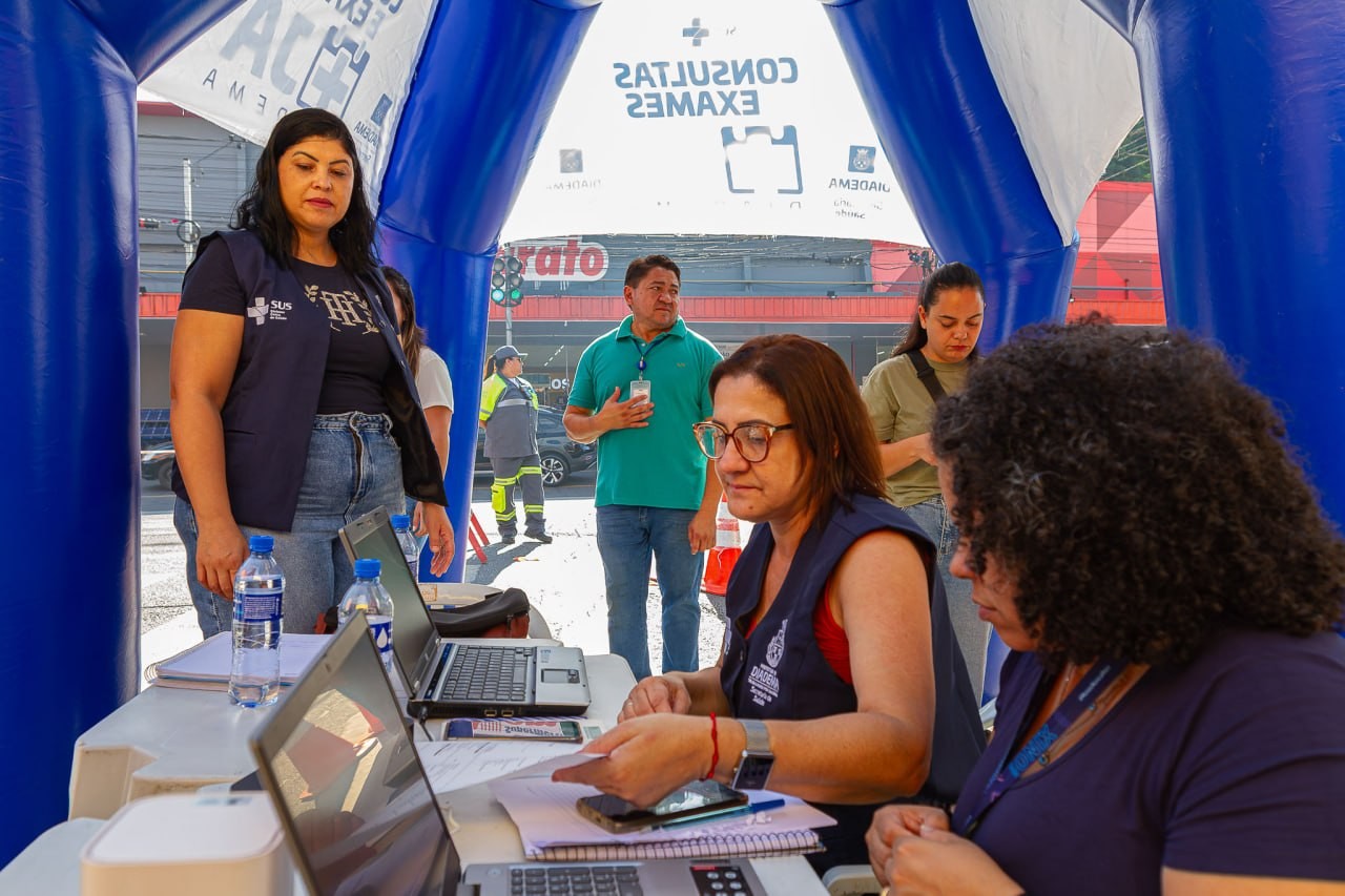 Moradores podem consultar agendamento e ter informações de exames em feiras livres de Diadema