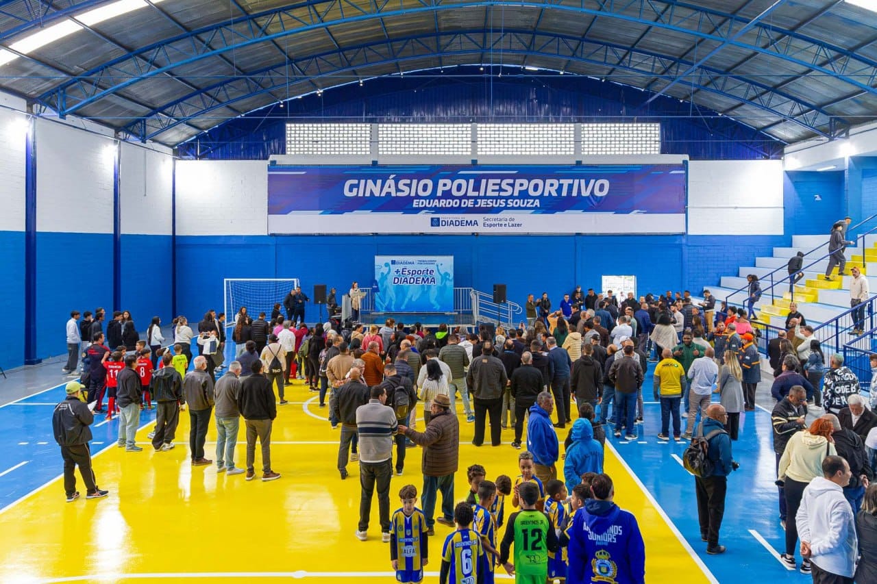 Prefeitura de Diadema entrega reforma do Ginásio Poliesportivo Campanário