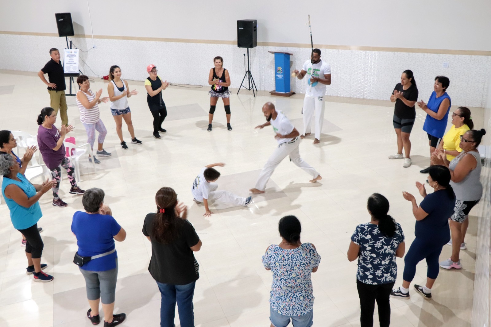Cerimônia de inauguração do novo CRAS Ouro Fino contou com apresentação de capoeira Foto: Gabriel Mazzo/PMETRP