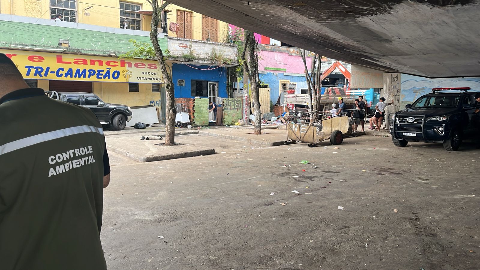 Operação conjunta em Santo André interdita dois comércios ilegais de sucata