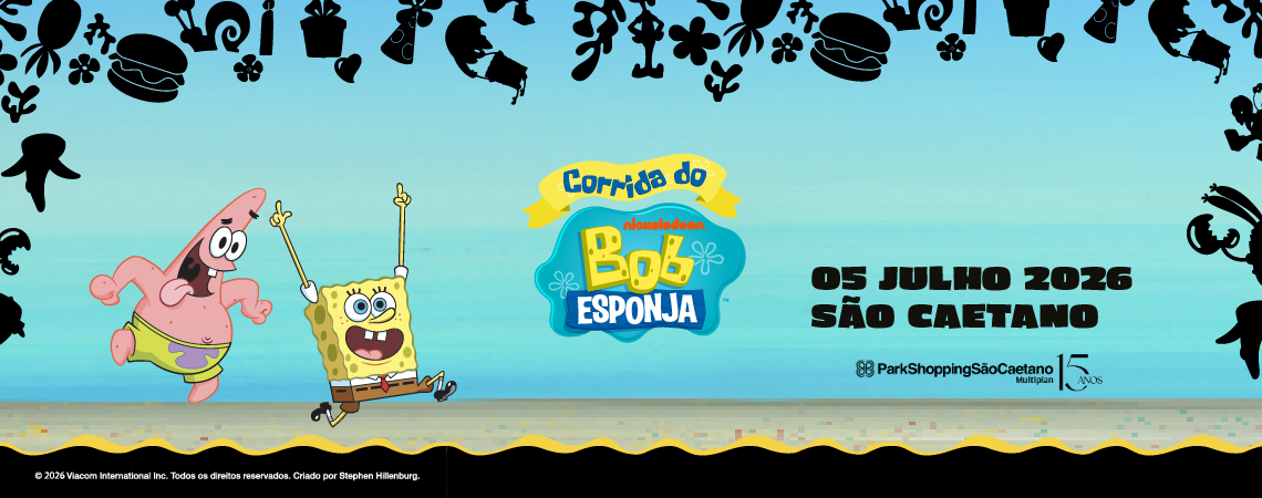 ParkShopping São Caetano recebe pela primeira vez a corrida Bob Esponja