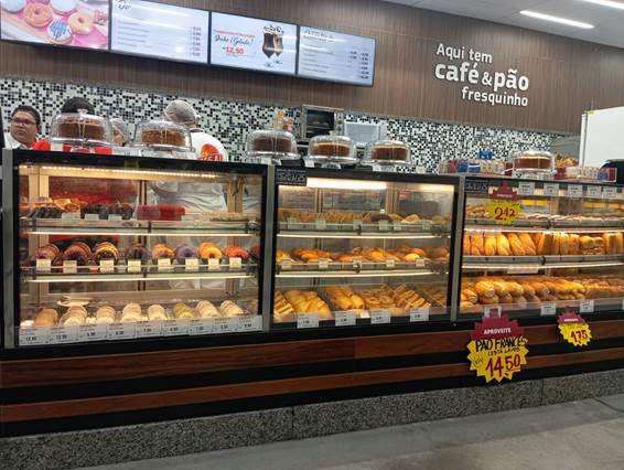 Cafeteria e Padaria na loja Assaí São Caetano do Sul – Divulgação Assaí